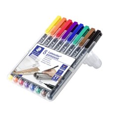 Lumocolor&reg; permanent pen 313 WP8, 8 farver